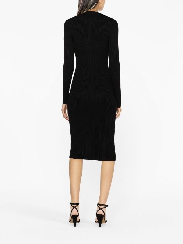 Zael Ribbed Zip-Up Dress