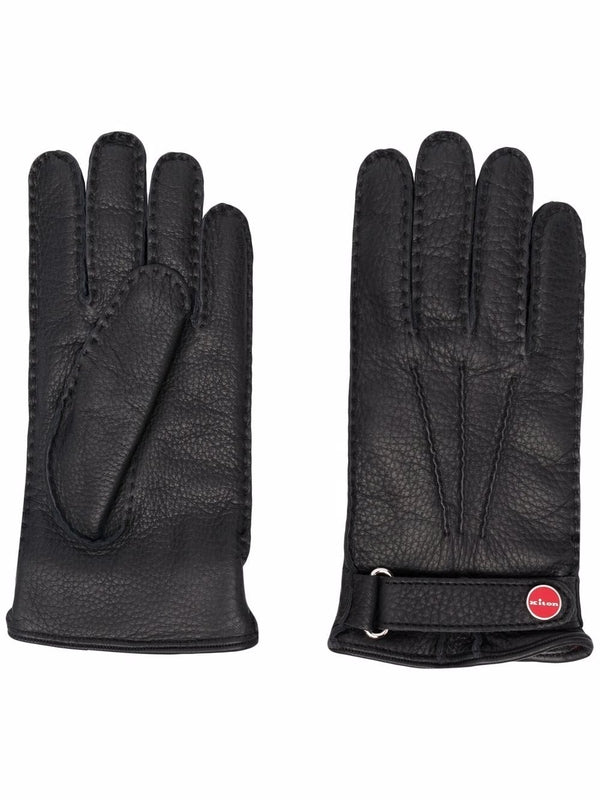 Logo Leather Gloves