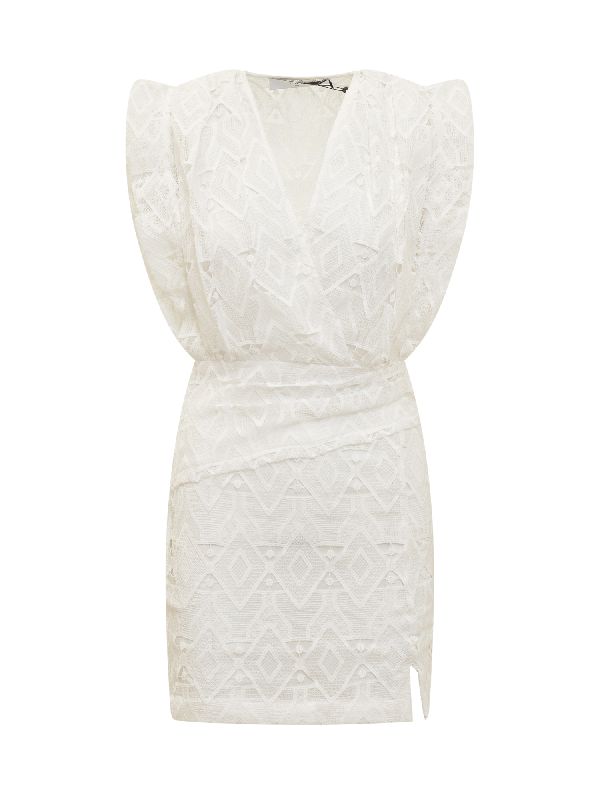 Lace Detail Wrap Dress