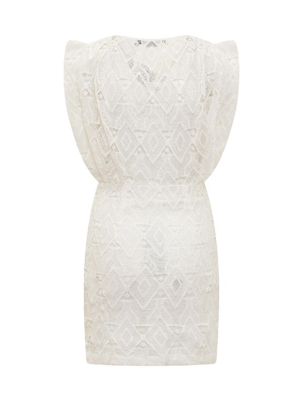 Lace Detail Wrap Dress