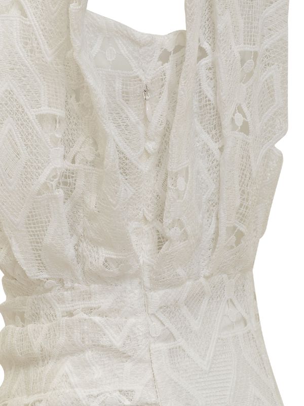 Lace Detail Wrap Dress