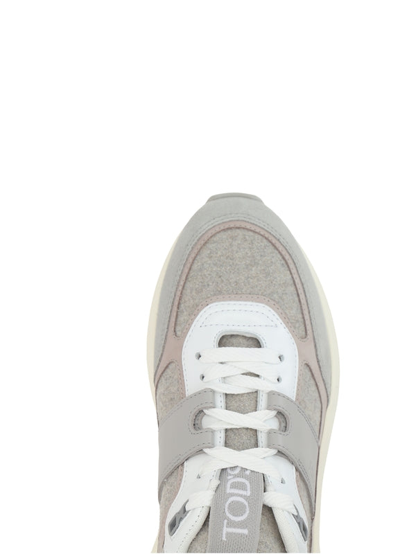 Tod'S Grey Low Top Sneakers