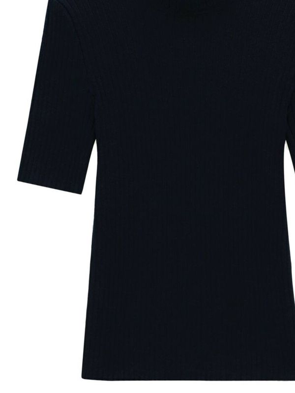 Reedition Logo High Neck Short Sleeve Knit