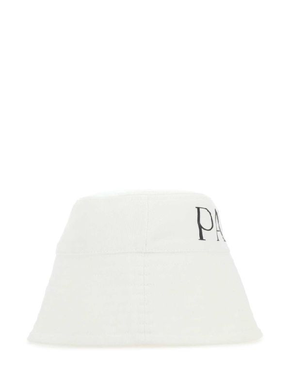 Logo Printed Cotton Bucket Hat