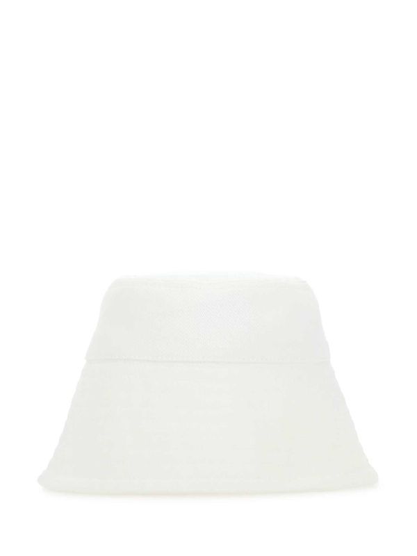 Logo Printed Cotton Bucket Hat