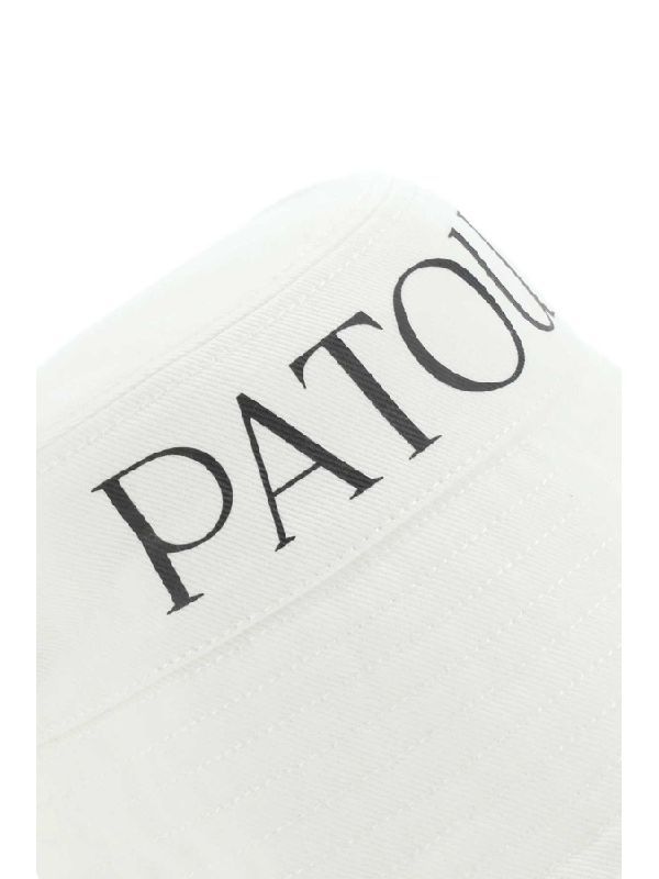 Logo Printed Cotton Bucket Hat