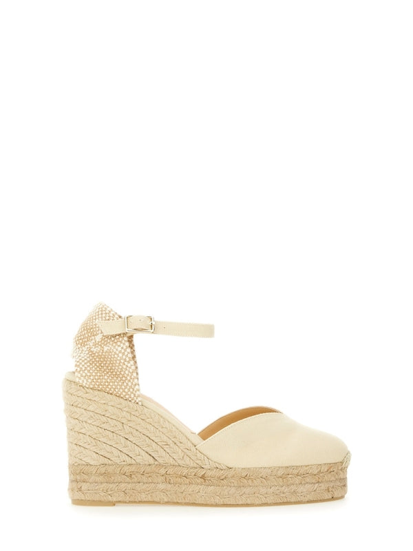 Castañer Ivory Wedge Sandals