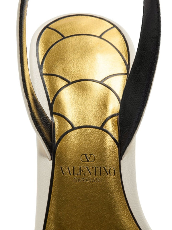 Valentino White Sandal Heels