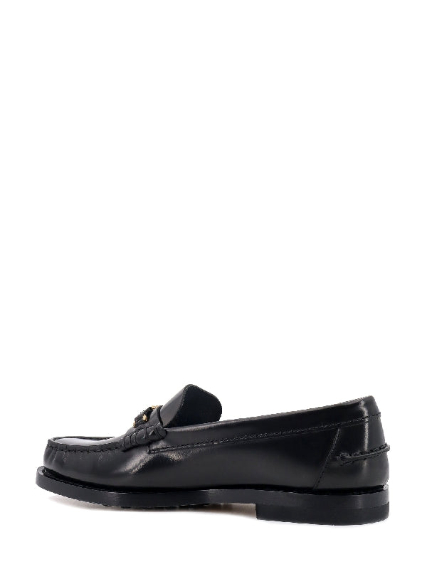 TOD'S - Chain Decorated Leather Loafers - Jente