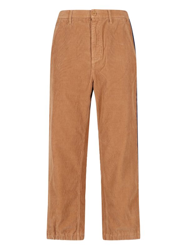 Side Band Velvet Corduroy Pants
