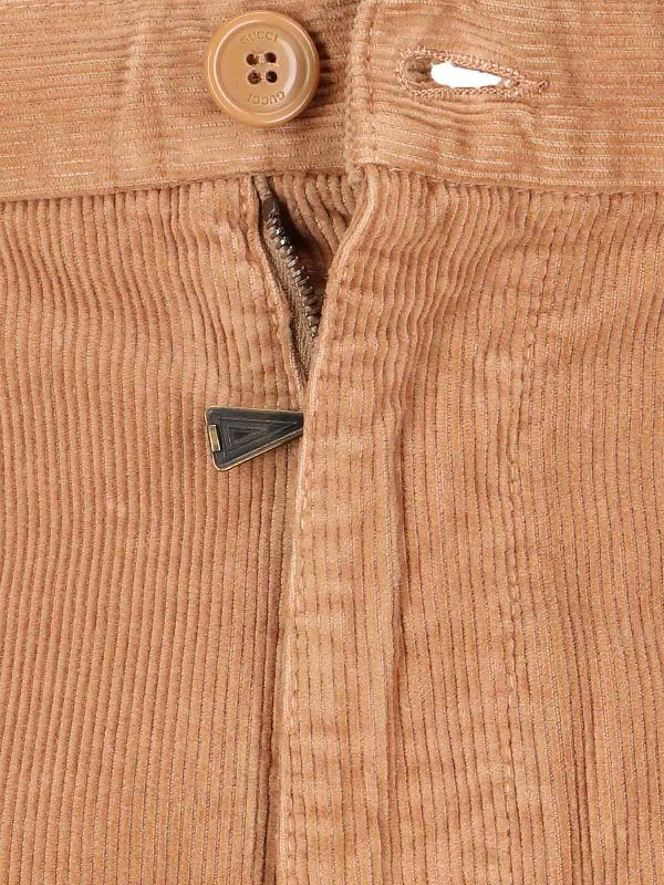 Side Band Velvet Corduroy Pants