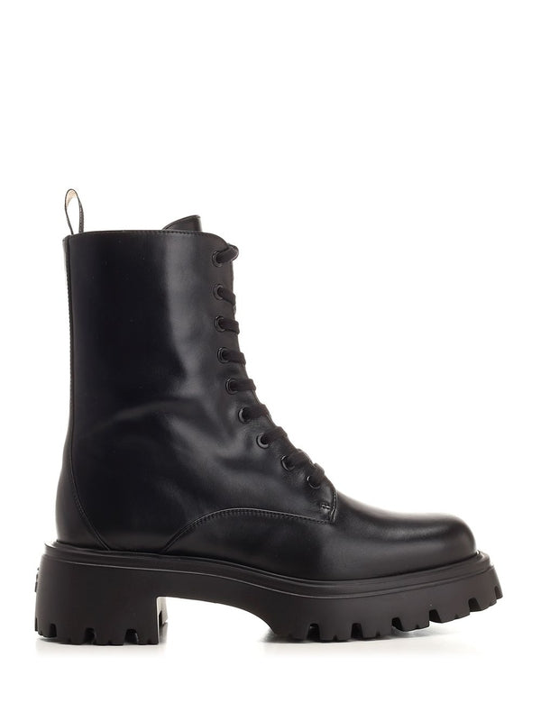 Emerson Combat Leather Lace-up Boots