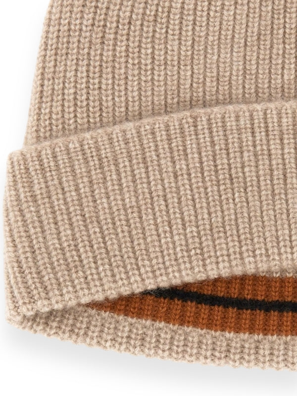 Turn-Up Cashmere Beanie