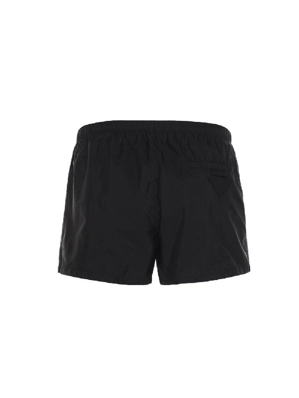 Back Pocket Nylon Banding Swim Shorts