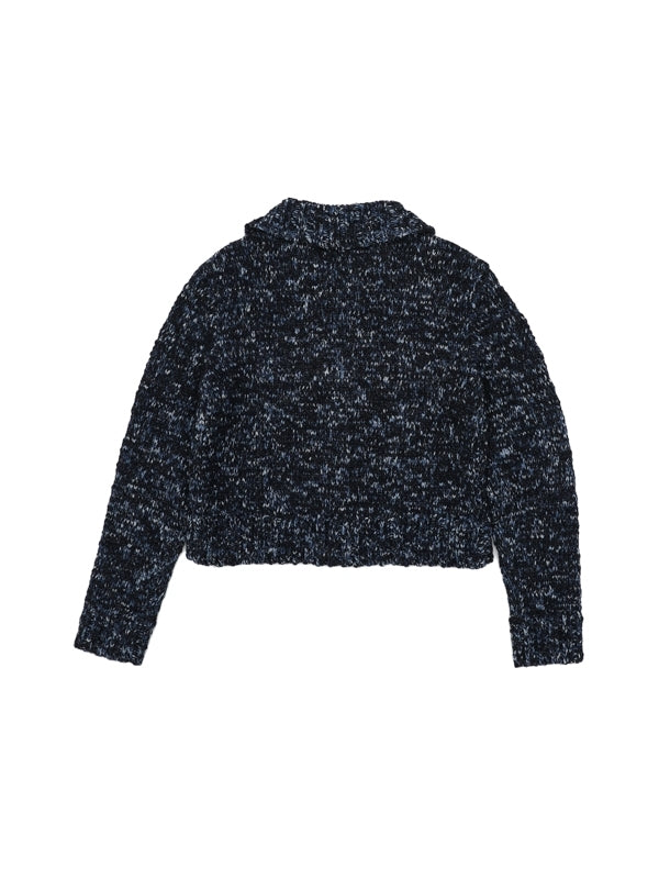 CASE Denim-Style Knitted Jacket