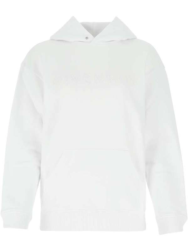 Tone-on-tone Bead Sequin Logo Trim
  Hoodieie