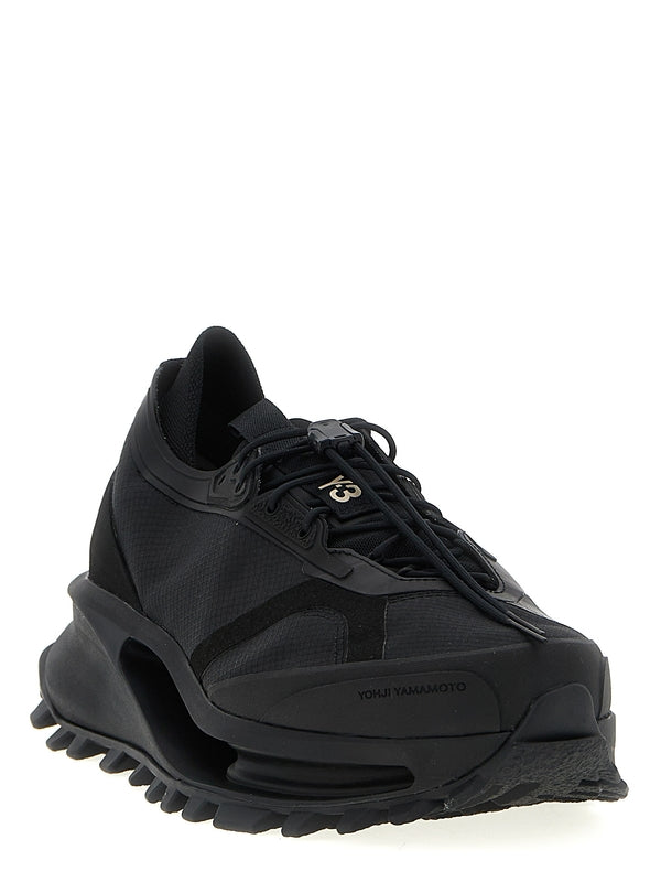 Y-3 Black Low Top Sneakers