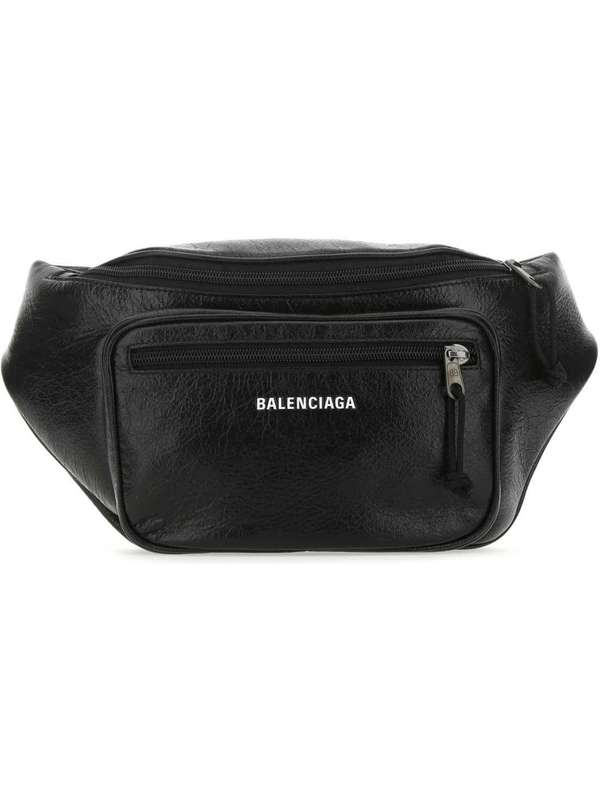 Black Logo Belt Bag