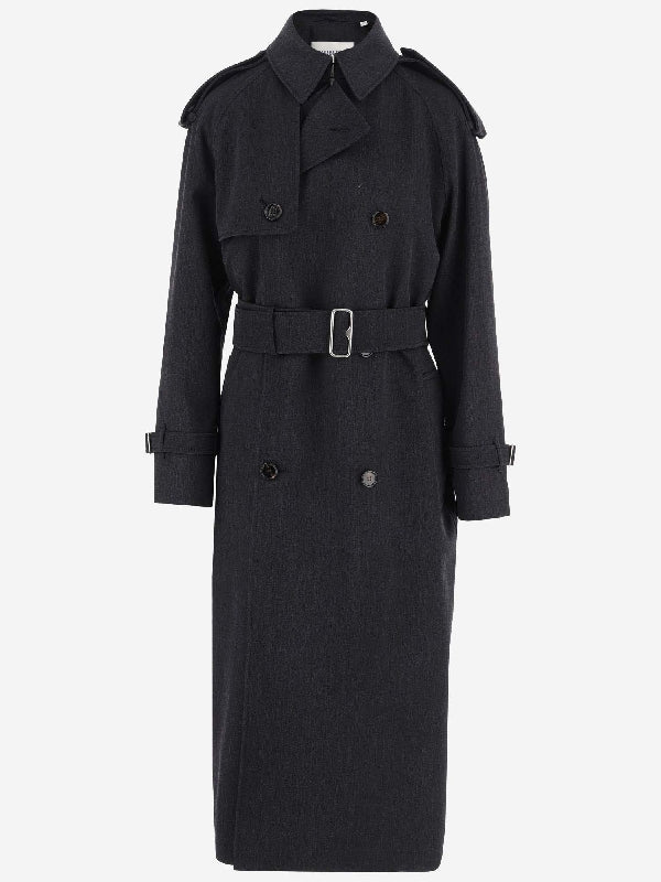 Wool Long Trench Coat