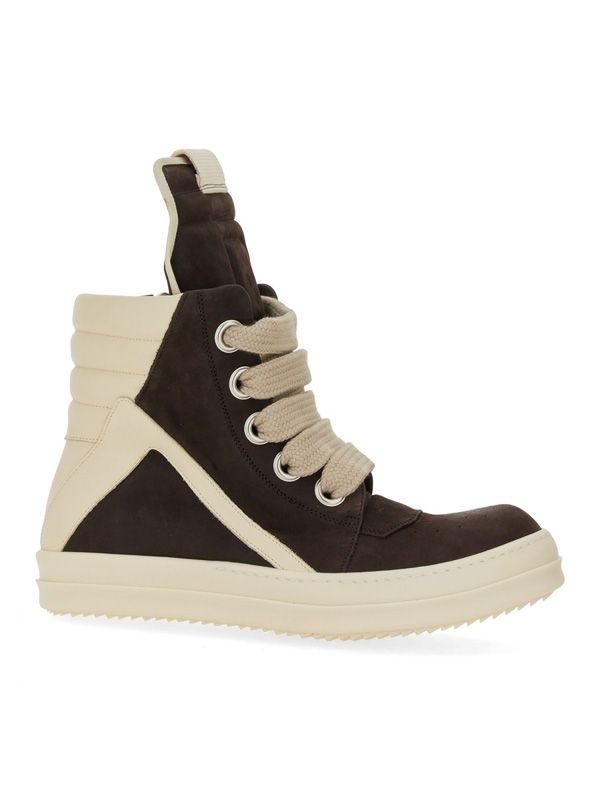 Rick Owens Brown High Top Sneakers