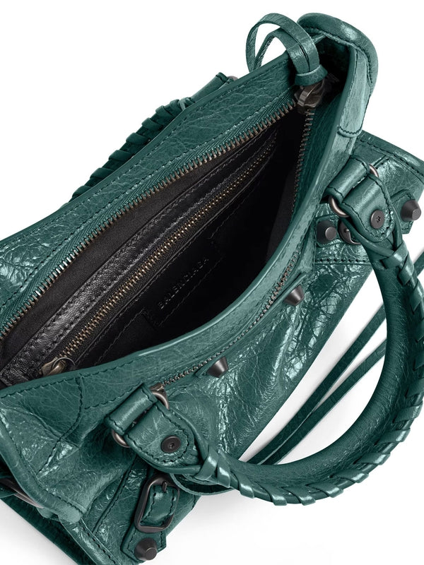 Balenciaga City Mini Green Tote Bags