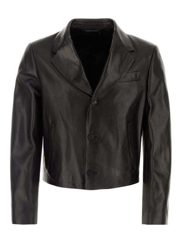 Slim Fit Nappa Leather Jacket