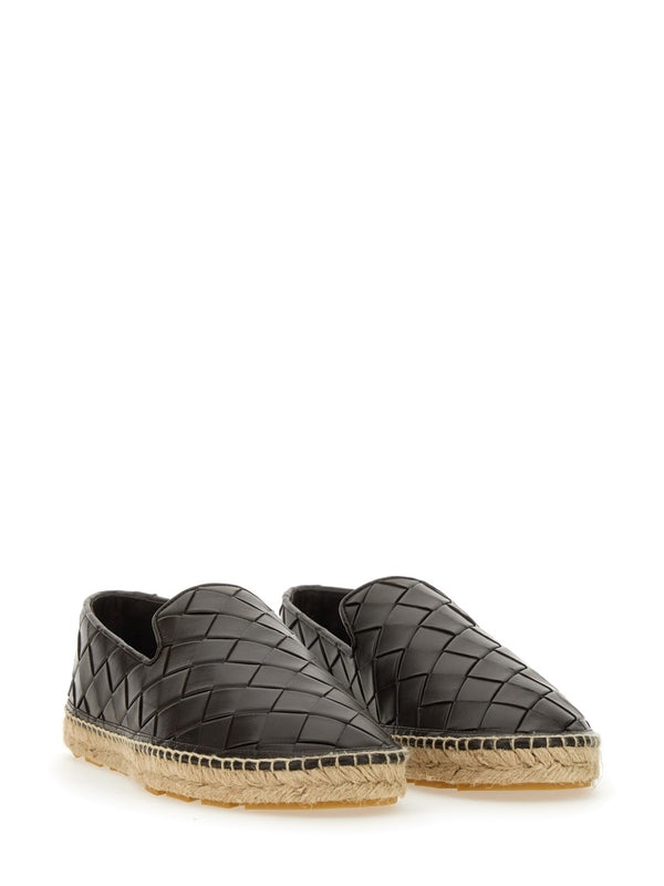 Intrecciato Leather Espadrilles