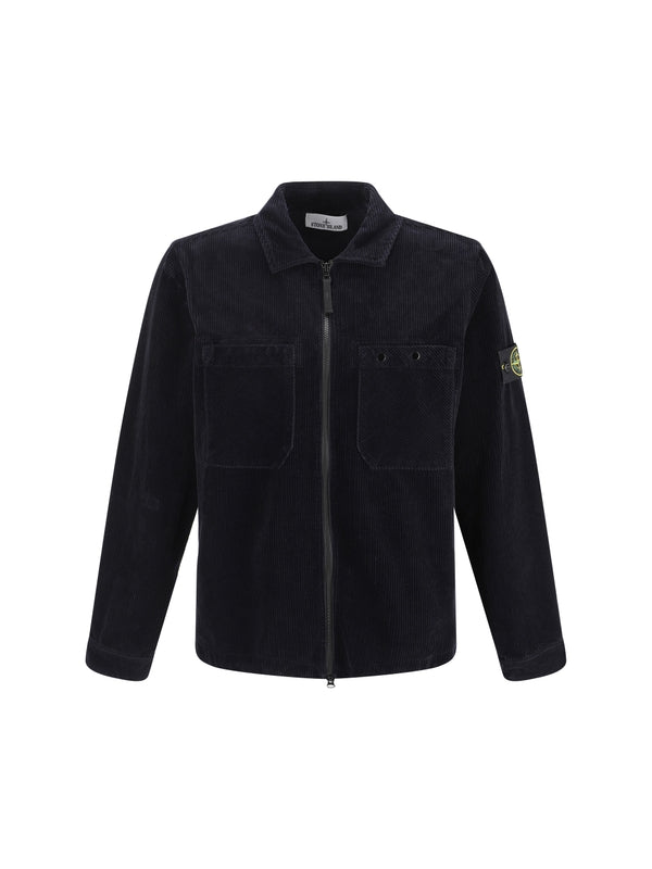 STONE ISLAND - Wappen Patch Corduroy Jacket - Jente