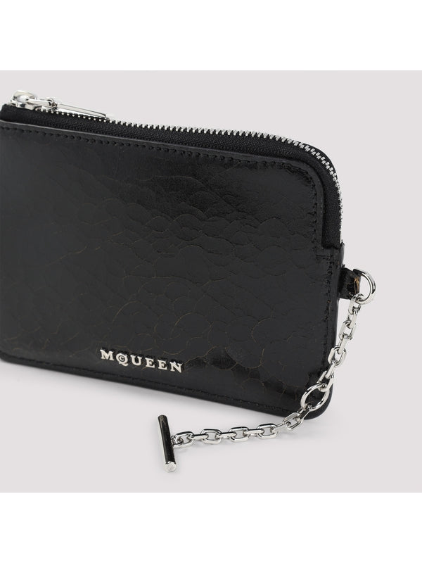 Alexander Mcqueen Black Card Wallet