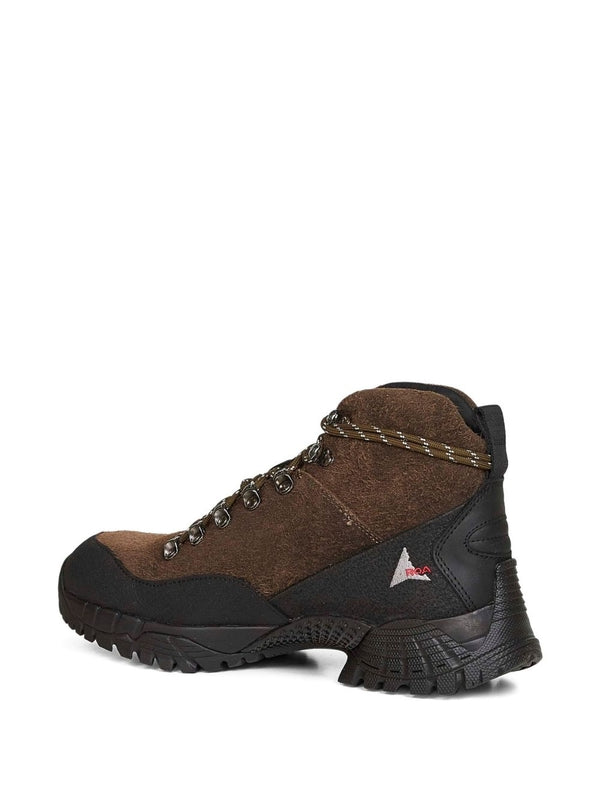 Roa Brown Lace-Up Boots