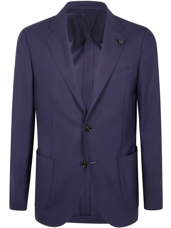 Lardini Navy Tailored Jacket