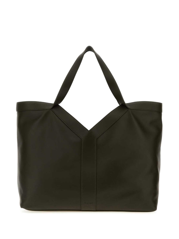 Y Giant Green Tote Bags