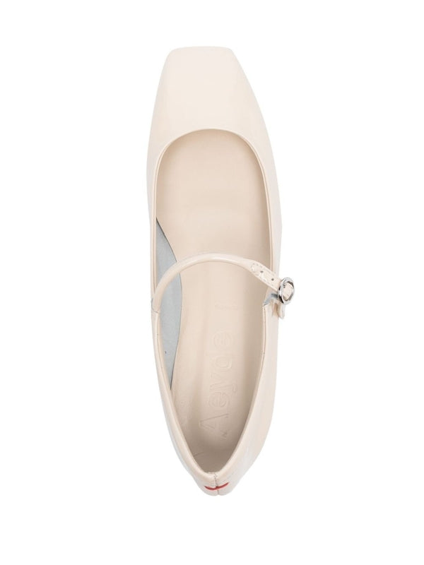 Aidy White Flat Shoes