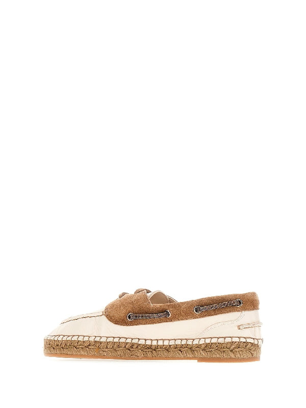 Monili Strap Suede Leather Espadrille
  Loafer