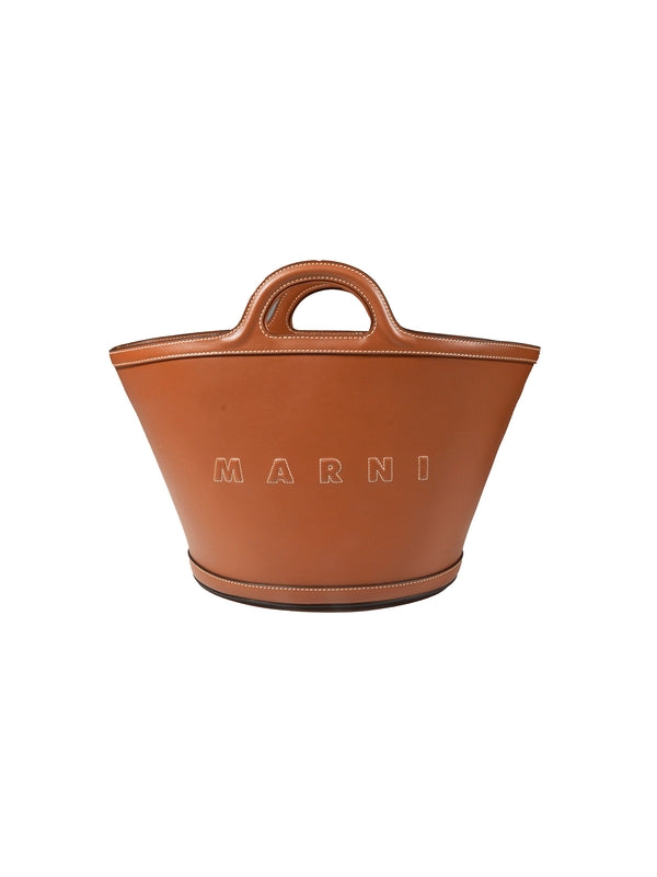 Tropicalia Leather Small Tote Bag