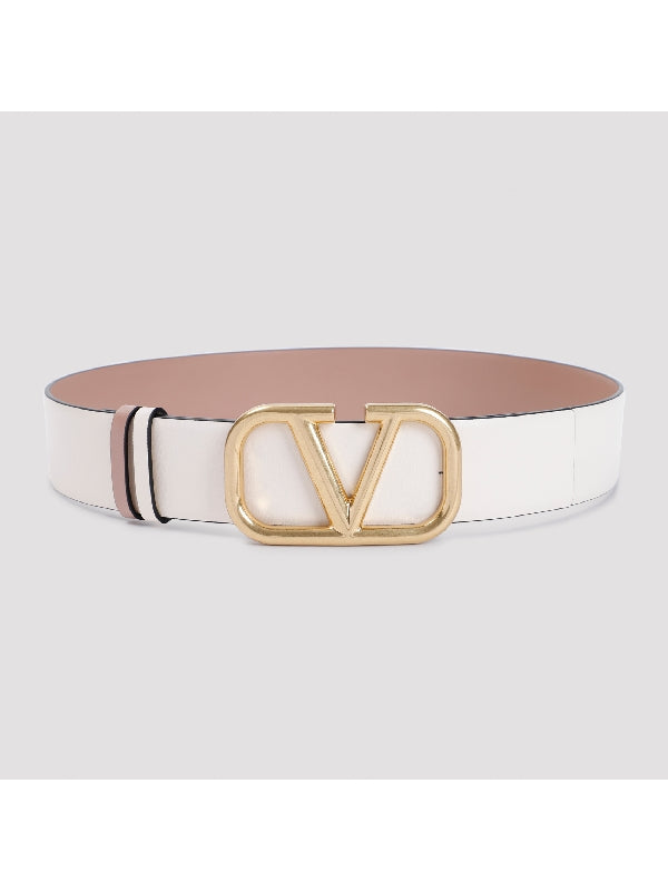 V Logo Buckle Reversible Belt