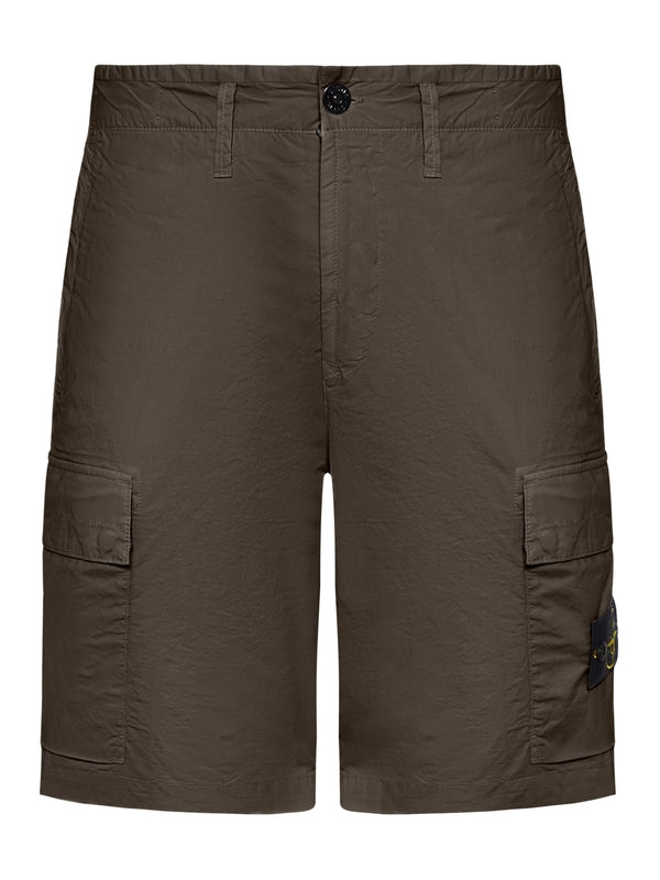 Wappen Patch Cotton Cargo Shorts