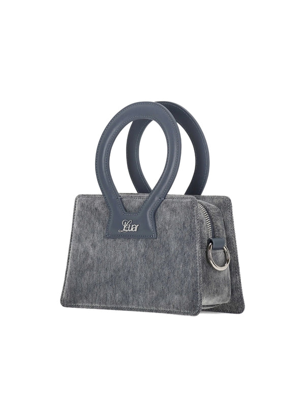Luar Grey Blue Tote Bags