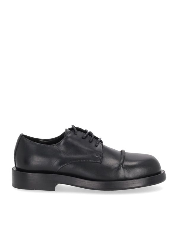 Dex Pintuck Leather Lace-Up Shoes