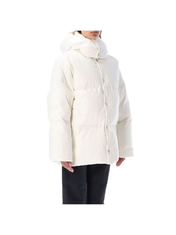 White Hood Puffer Down
  Padding