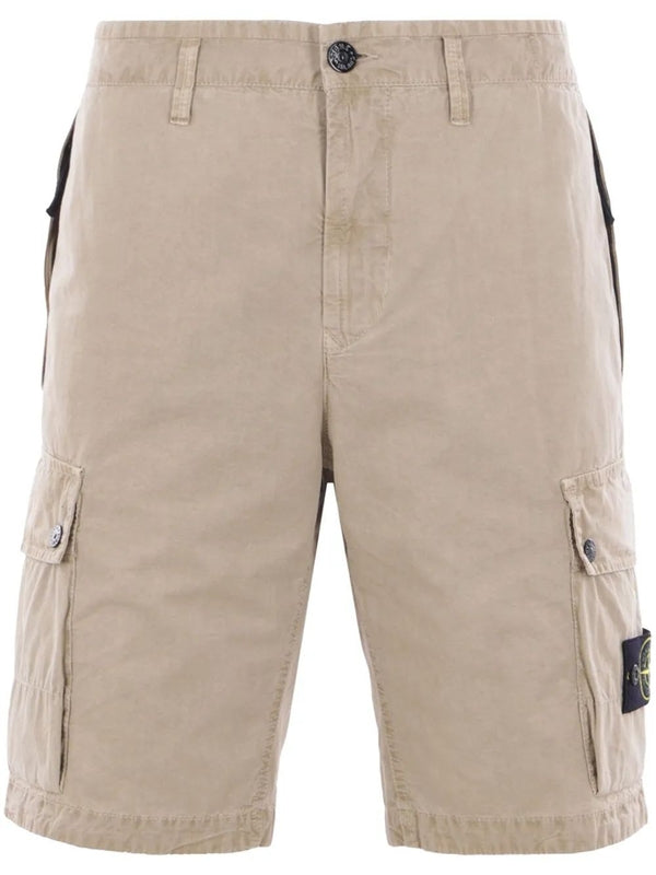 Wappen Patch Cotton Bermuda Shorts