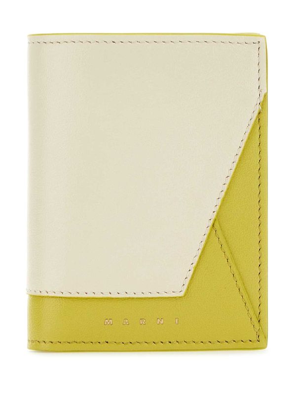 Bicolor Leather Bifold Wallet