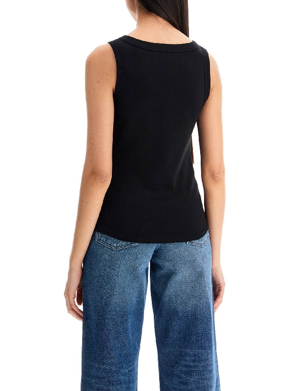 Agathe Logo Sleeveless Top - Jente