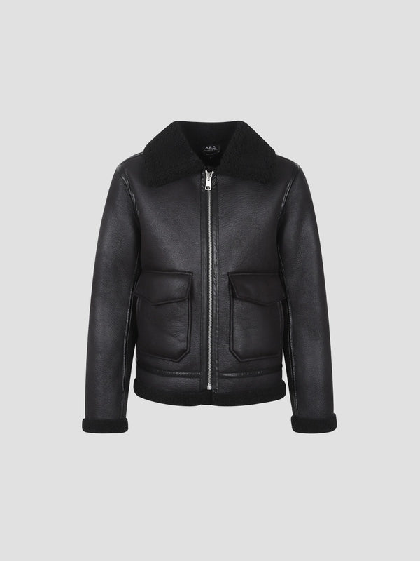 A.P.C. Black Fur & Shearling