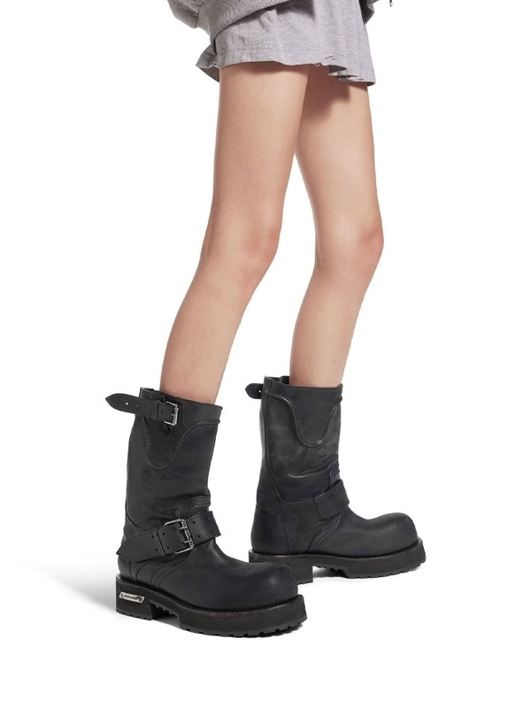 Venom Leather Mid Boots