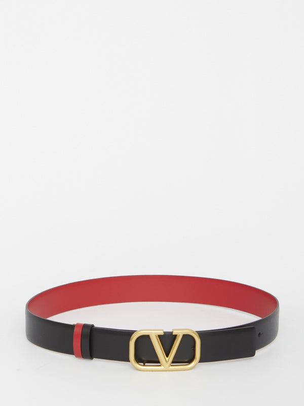 V logo reversible belt - Jente