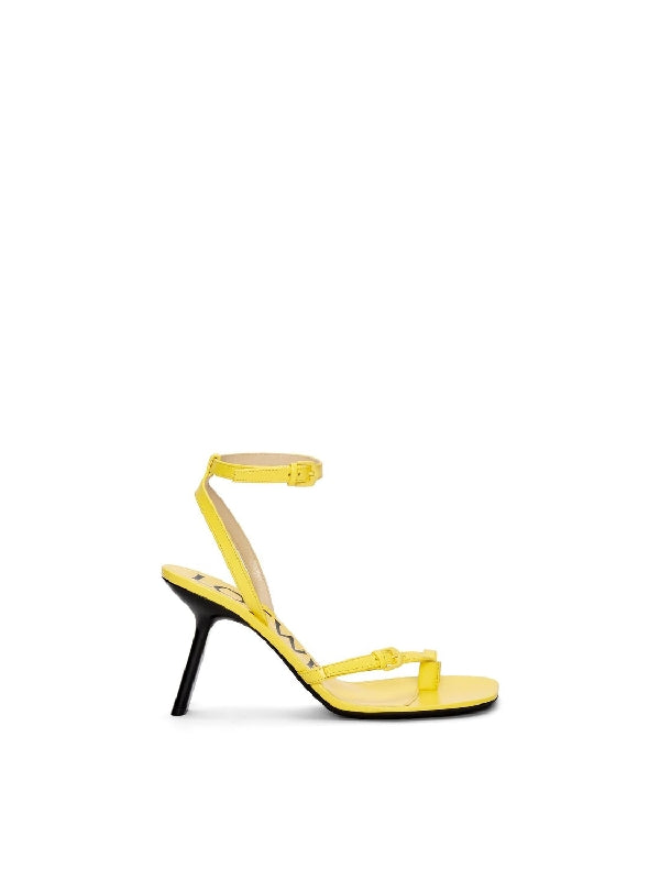 Petal stiletto lambskin sandal heels
