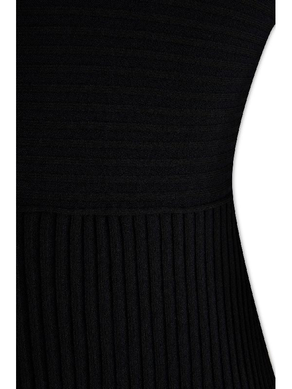 Halterneck Cutout Ribbed Bodysuit