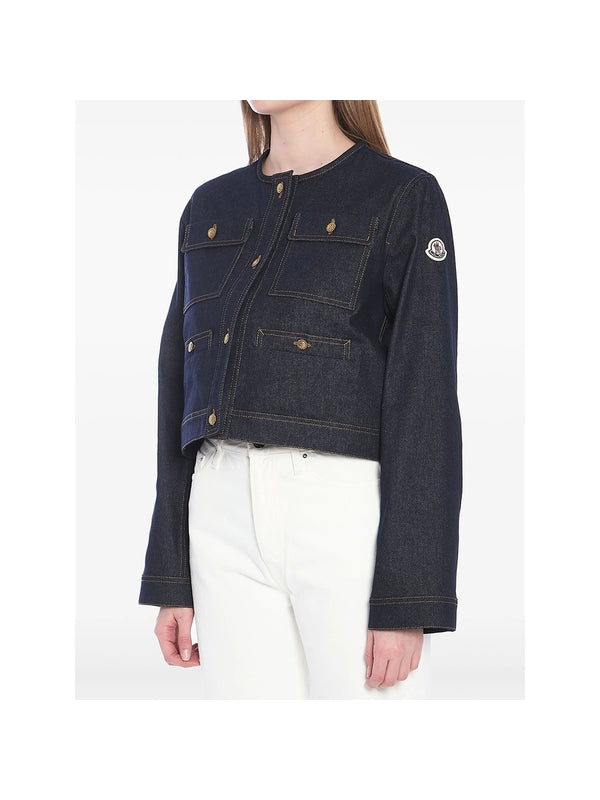 Tencin Logo Patch Denim Jacket