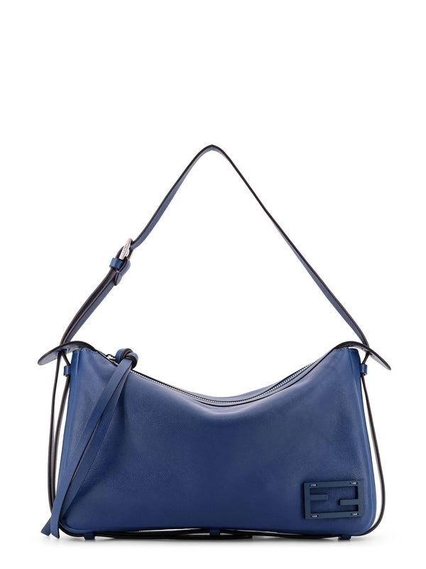 FENDI - Simply Logo Leather Shoulder Bag - Jente